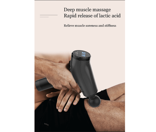 LCD Screen Sports Muscle Vibration Relaxing Tissue Percussion Massage Gun 6 head - Picture 10 of 29