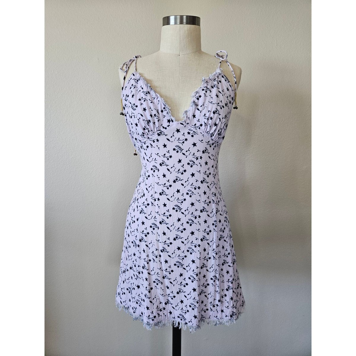 Free People Turning Heads Floral Printed Mini Dress, Size M | eBay