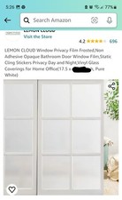 2 Rolls Of Lemon Cloud Static Cling Glass Film Window 2 Rolls