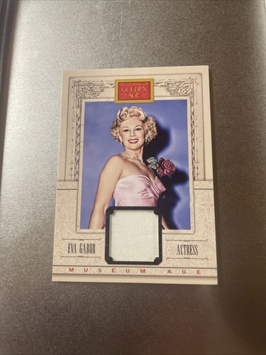 Eva Gabor 2013 Panini Golden Age MUSEUM AGE RELIC Memorabilia - Picture 2 of 6