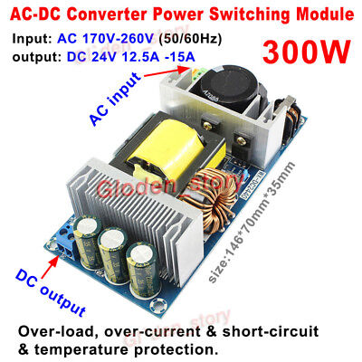 AC 220 V to DC 24 V 12 V 3 A Commutation Power Supply Module Board for repair