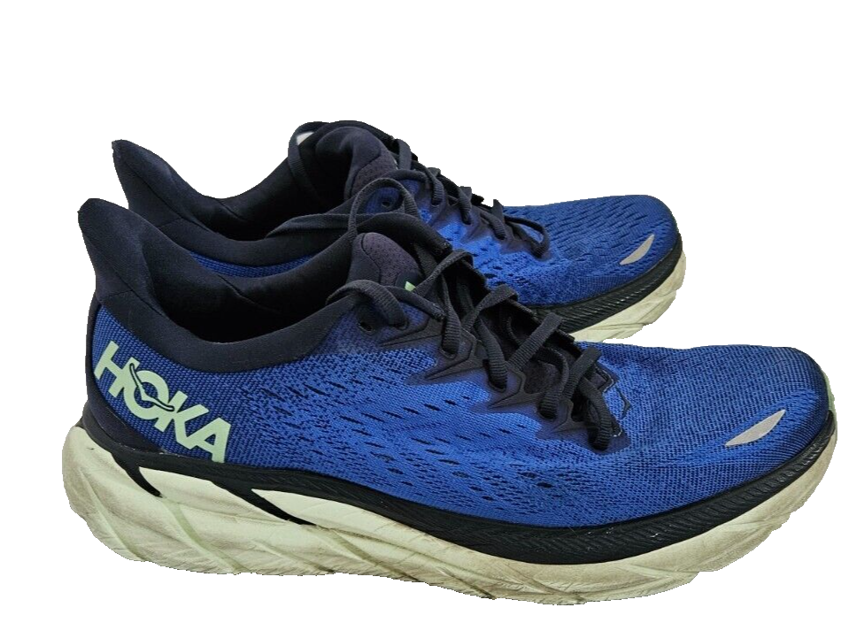Hoka One One Clifton Blue Running Shoes Mens Size D