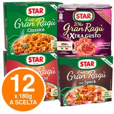 Gran Ragù Star Sugo Pronto Salsiccia Speck Pomodoro Carne Extra Gusto 12 Lattine
