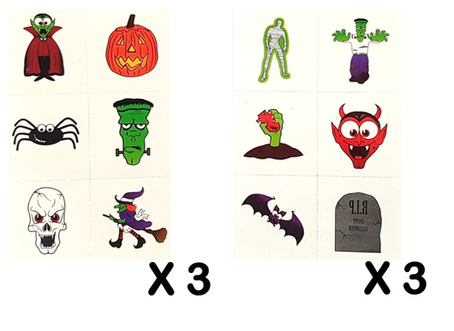 HALLOWEEN KIDS PARTY GAMES Activities Bingo Puzzle Tattoos Pin Twister Maze 🎃 - Picture 7 of 90