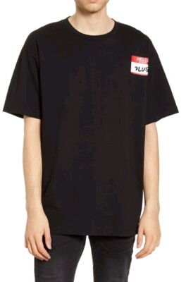 WeSC Mens WeSC Mason Plug T-Shirt - Mens Black Medium