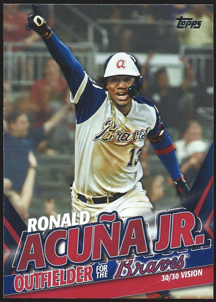 2020 Topps Update RONALD ACUNA JR. "HIGHLIGHTS" TARGET EXCLUSIVE CARD #TRA-17
