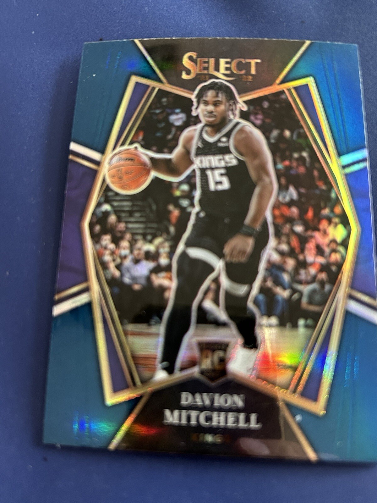 2021-22 Select Basketball Davion Mitchell RC #118 Blue Shimmer Premier Level