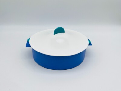 9'' Tupperware Microwave Steamer Dish Strainer Rice Vegetable Cooker #3066 Teal