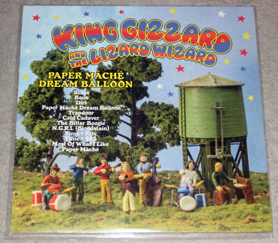 King Gizzard Lizard Wizard Paper Mache Dream Balloon Orange Vinyl Rare OOP