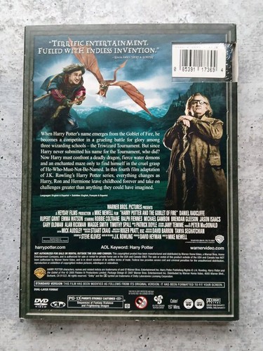 Harry Potter and the Goblet of Fire (DVD, 2005) Slipcover. New & Sealed - Foto 2 di 4