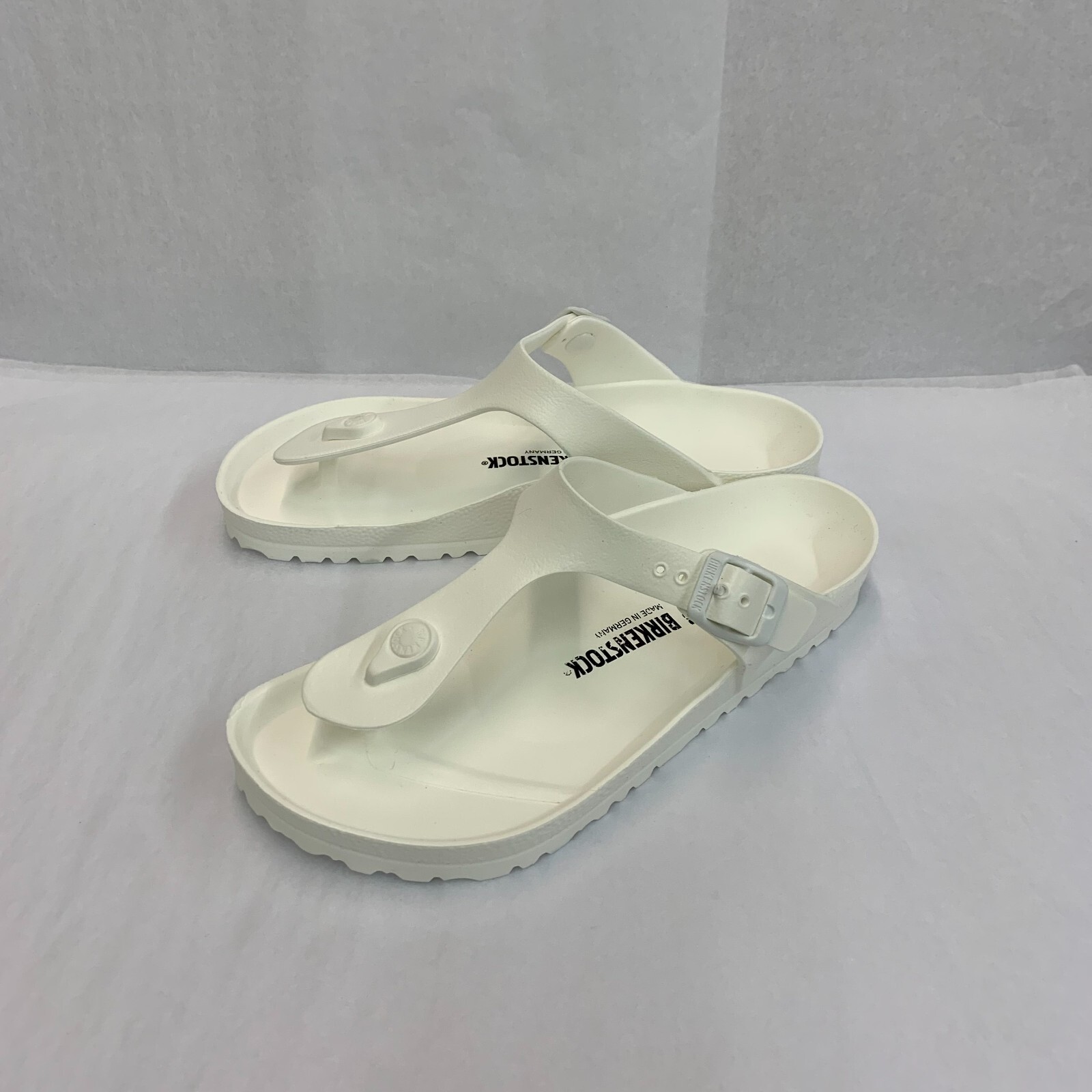 Birkenstock New w/ Box Gizeh White EVA Regular Width - Select Size image 3