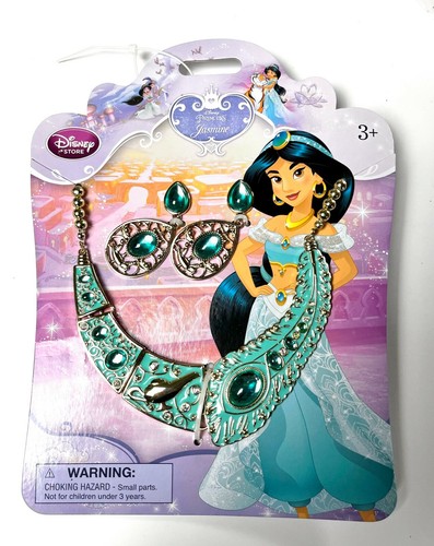 Disney Princess JASMINE JEWELRY Costume Necklace & Earrings NWT 3+