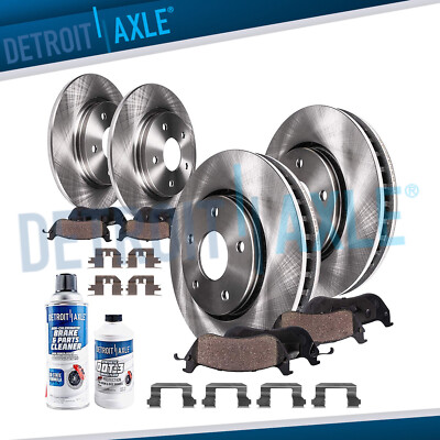 Front & Rear Disc Rotors + Brake Pads for 2006 2007 2008 - 2011 Honda Ridgeline