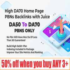 100 DA50-DA80 Homepage Premium PBN Backlinks - Improve Site Metrics  Rankings