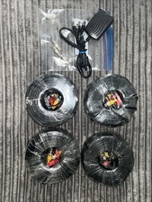 x4 - 100 ft Security Camera Cables BNC  x1 - 4 Port 12v Power Supply DVR CCTV