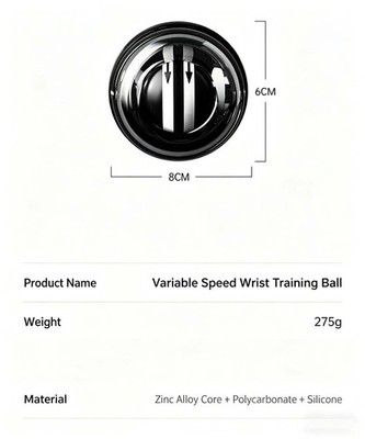 Sweat-Resistant Comfortable Long-Lasting Multilevel Silent Metal Grip Wrist Ball