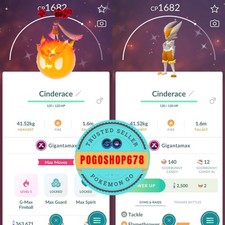 Pok mon Go - Shiny Gigantamax Cinderace   Trade or P T C