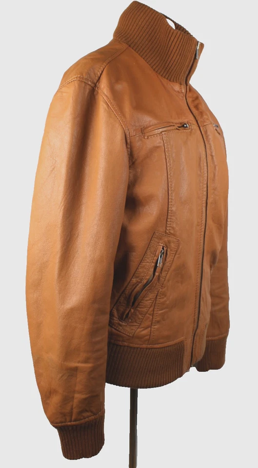 Jack Jones Maker Chaqueta De Cuero Blouson Talla XL (52), Buen Estado - Imagen 4 de 4