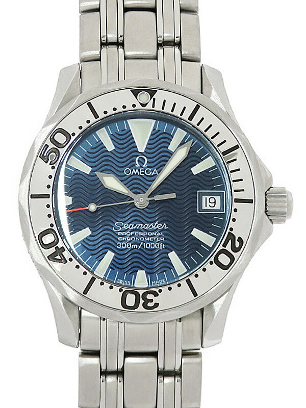 OMEGA Seamaster 300 Diver Chronometer Jacques Mayol 2554.80 Blue Dial Men's Watch TO196075