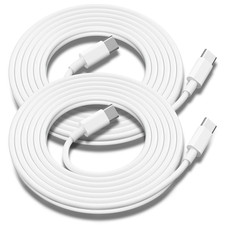 USB C to USB C Charging Cable for Apple 2Pack 10Ft, Long Type C to C Fast Charge