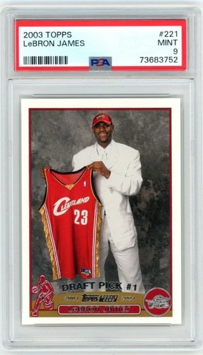 PSA 9 2003-04 Topps #221 Lebron James RC Rookie