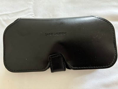 Authentic SAINT LAURENT LEATHER EYEGLASSES SUNGLASSES CASE  display picture 3