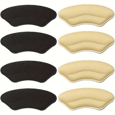 8-Pack Heel Pads for Too Big Shoes Self-Adhesive Heel Protectors Heel Inserts