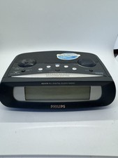 Philips AM FM Alarm Clock Radio Large Digital Display AJ3430/17 WORKS