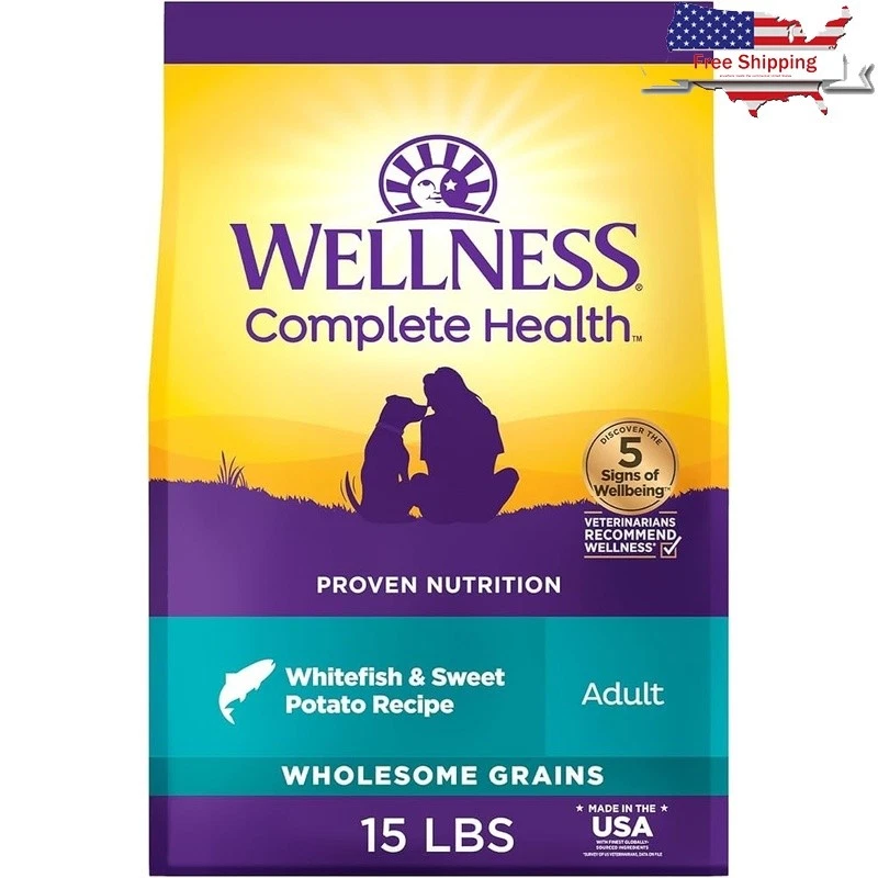 Natural Protein Rich Dry Dog Food Adult Dogs Immune Support Healthy Coat Non-GMO