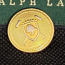Lauren Ralph Lauren Blazer Replacement Button Goldtone Brass Metal Helmet Mallet