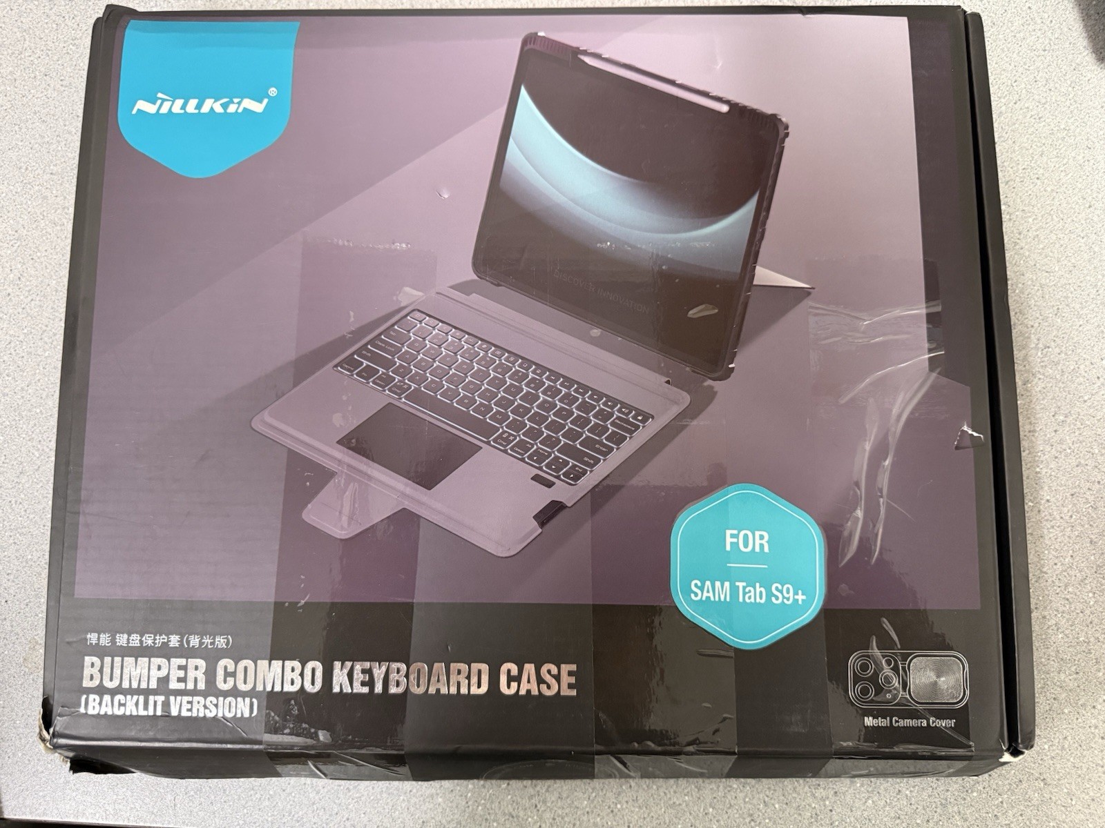 Nillkin Bumper Combo Keyboard Case Backlit For SAM Tab S9+