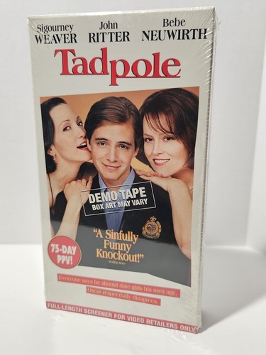 SEALED NEW! Tadpole (2002) VHS - Promo Screener - Sigourney Weaver, John Ritter - Picture 1 of 6