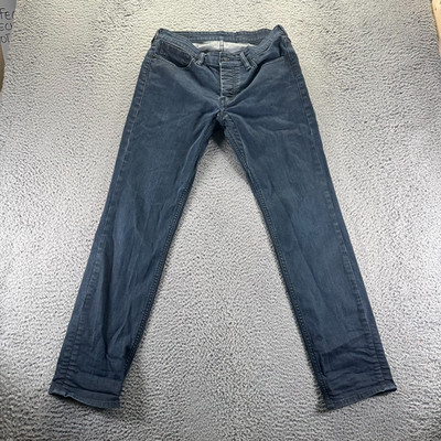 Levi's 511 Jeans Men's 32x32 Blue Denim Straight Leg Button Fly Workwear Stretch