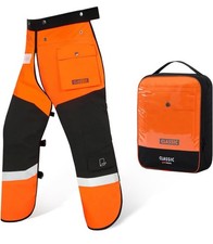 Chainsaw Chaps 40-42, 8 Layers Heavy Duty Chain Saw Pants Safety Apron Adjustabl