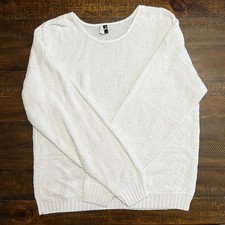 Vintage Helen Sue Ivory Knit Sweater Made in USA 100% Acrylic Women’s L XL
