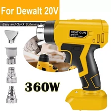 360W Heat Gun Hot Air Wind Blower For Dewalt 20V with 4 Nozzles Power Heater US