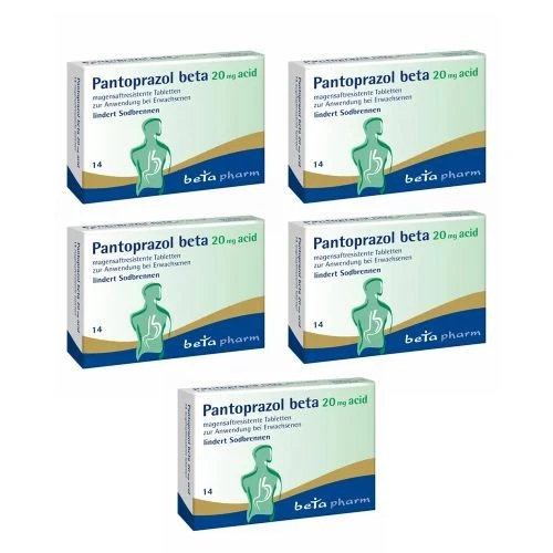 BETAPHARM ARZNEIMITTEL GMBH Pantoprazol Beta 20 mg Acid Magensaftres.tabletten (5x14st) 5 St