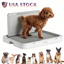 Dog Training Toilet Pet Litter Tray Puppy Potty Pee Litter Tray with Splash Wall