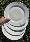 villeroy & boch SET-OF-4 X 10 3/8" FOGLIA WHITE DINNER PLATES leaves LUXEMBOURG — photo 1