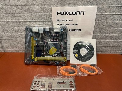 Foxconn H61S LGA1155 Mini-ITX Motherboard with I/O Shield and sata cables, CD...