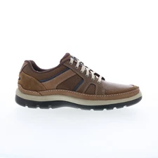 Rockport Get Your Kicks Mudguard Blucher Mens Brown Wide Oxfords Shoes 7.5