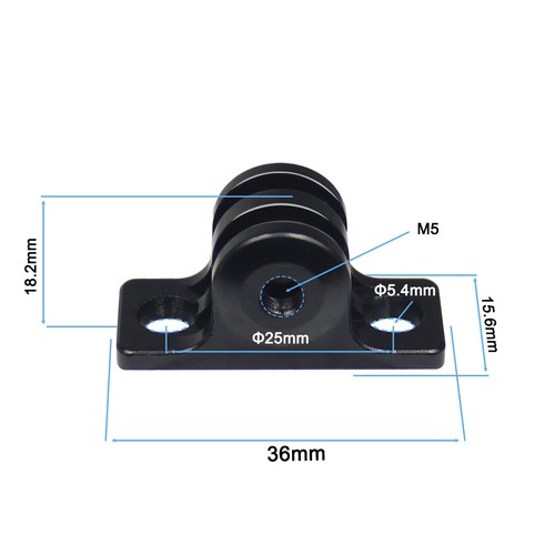 Osmo Mount 5 Aluminum Cam Bracket Adapter Mini EKEN 8 Head 6 for DJI GoPro 13 - Picture 4 of 13
