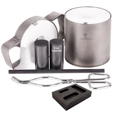 Cast Master PRO Mini 5 Ounce Melting Furnace Propane Jewelry Kiln Crucible Tongs