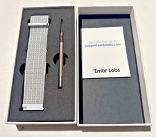 New Embr Labs Thermal Cooling Wristband Nylon Strap for Embr Wave 1 ONLY SILVER