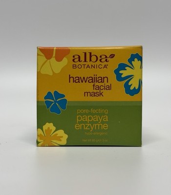 Alba Botanica Hawaiian Papaya Enzyme Facial Mask 3 oz Pore Fecting Treatment