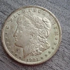 1921 Morgan Silver Dollar $1 Circulated US Coin 0.9 Fineness Business Strike