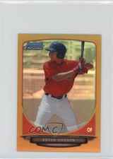 2013 Bowman Chrome Minis Gold Refractor 14/50 Bryan Hudson #307 0w3