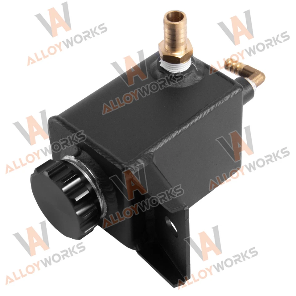 Tanque de depósito de dirección asistida negro de aluminio para Ford Mustang EcoBoost 2005-18 Foto 3 de 4