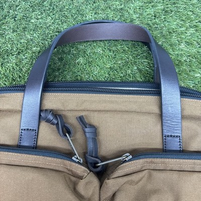 FILSON Dryden 1000D Nylon Leather Trim Briefcase Men's Bag WHISKEY