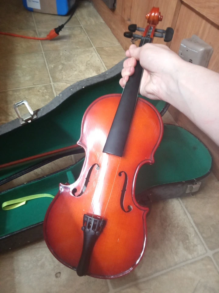 Violín Cremona SV-130, 1/2 Sect Anno Domini 20, con arco y estuche Foto 2 de 4